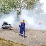 Jugendfeuerwehr bei Kronotex Juni 2019